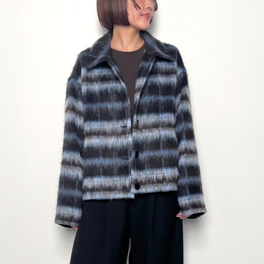【CHIGNON 2025 AUTUMN/WINTER】シャギーチェックブルゾン