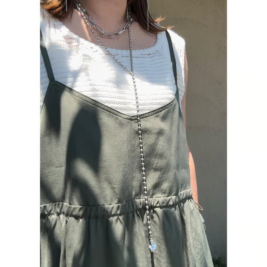 再入荷‼️【champdelarose】ボールチェーンチャーム付きnecklace