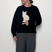 [CHIGNON 2025 AUTUMN/WINTER] Cat knit with one-point detail