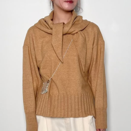 【CHIGNON 2025 AUTUMN/WINTER】サンカクストールニット