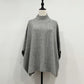 【siro de labonte 25 AW vol.2】bottle neck poncho vest