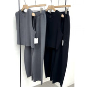 【CLOCHE】ニットジップベストセットアップ