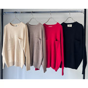 【MARGAUX 2025 WINTER】ビッグポケットニットPO