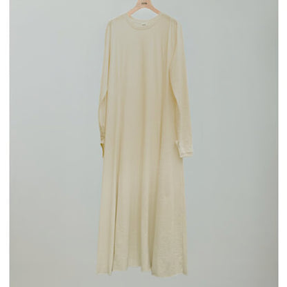 【YENN LIMITED ORDER】SLUB FLARE DRESS
