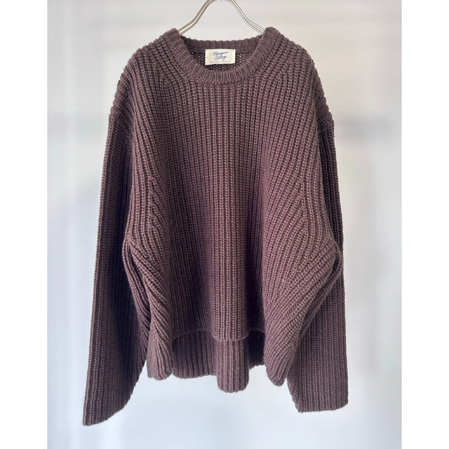 【MARGAUX 2025 WINTER】片畦ニットPO