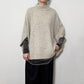 【siro de labonte 25 AW vol.2】bottle neck poncho vest