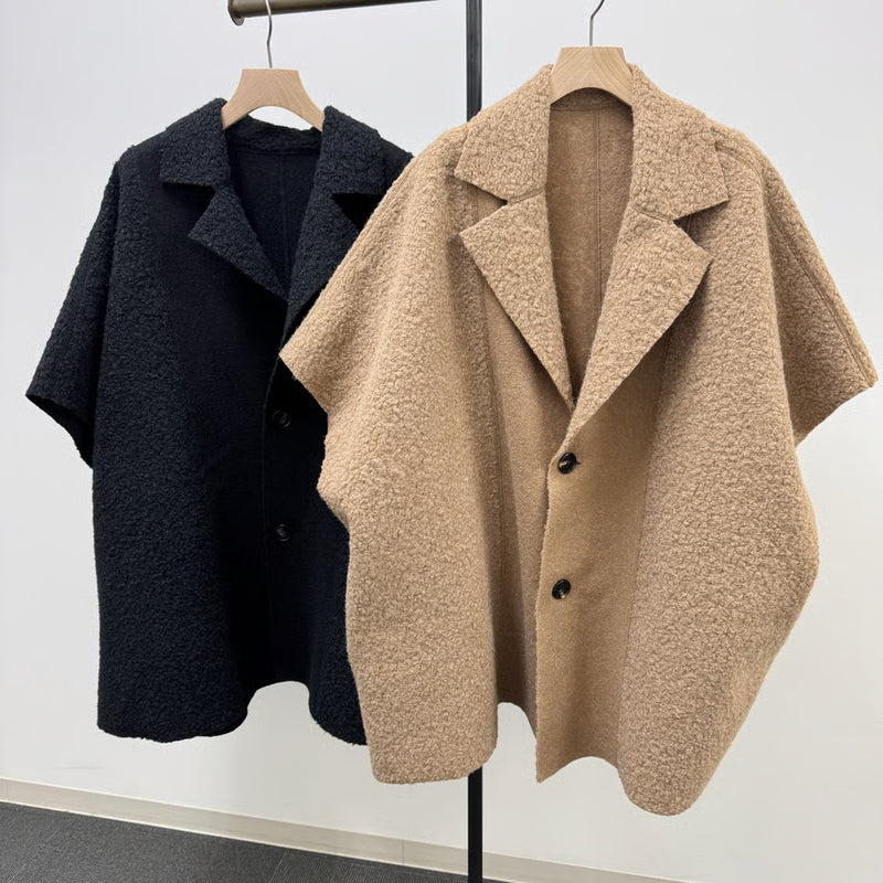 再販決定！【CYNICAL 】ボアスライバーニットポンチョ