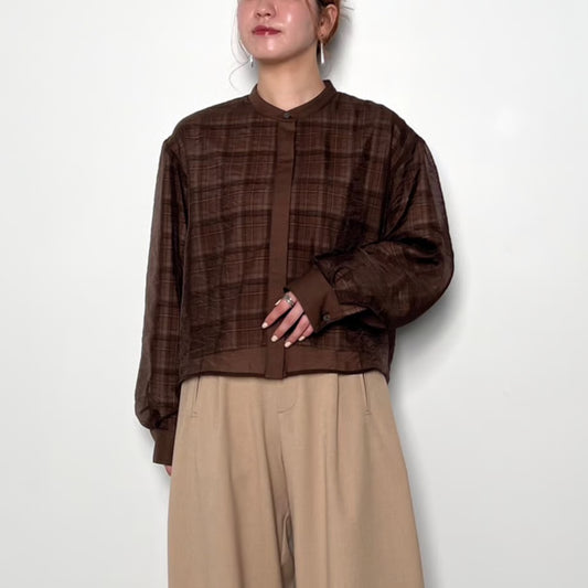 【CHIGNON 2025 AUTUMN/WINTER】チェックオーガンジーSH