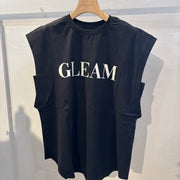 【hunch】ノースリーブプリントTシャツ