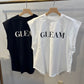 【hunch】ノースリーブプリントTシャツ