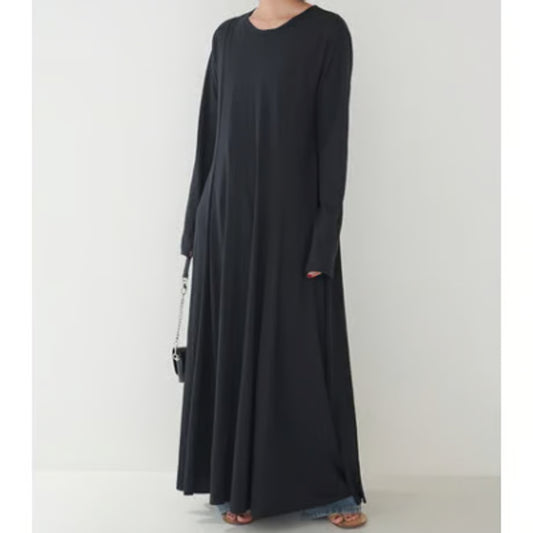 【YENN LIMITED ORDER】SLUB FLARE DRESS