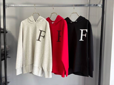 【GOOD VIEW DESIGN 2026 FALL - WINTER】裏毛Fプリントフーディー - Champdelarose