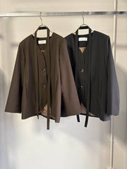 【GOOD VIEW DESIGN 2026 FALL - WINTER】カラーレスJK　ベルト付き - Champdelarose
