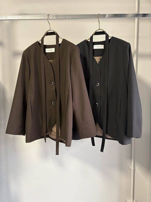 【GOOD VIEW DESIGN 2026 FALL - WINTER】カラーレスJK　ベルト付き - Champdelarose