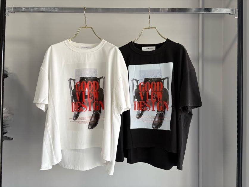 【GOOD VIEW DESIGN 2026 FALL - WINTER】転写プリントTEE - Champdelarose