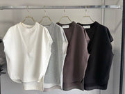 【GOOD VIEW DESIGN 2026 FALL - WINTER】Vガゼット裏毛ノースリーブ - Champdelarose