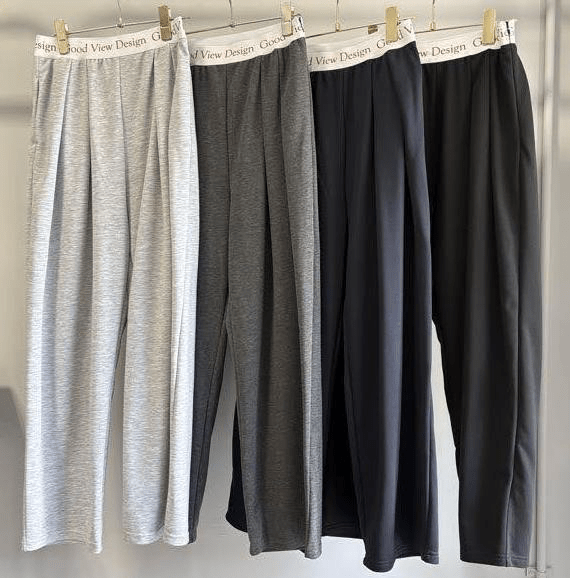 【GOOD VIEW DESIGN 2026 SPRING】REDウエストロゴゴムタックパンツ - Champdelarose
