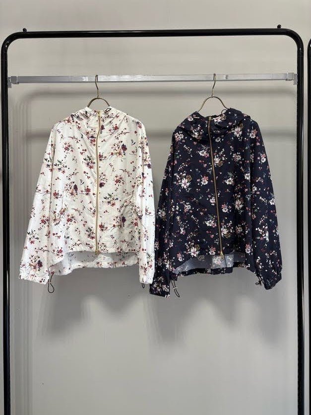 【GOOD VIEW DESIGN 2027 SS】フラワープリントフーディー - 1月下旬頃発送 - Champdelarose