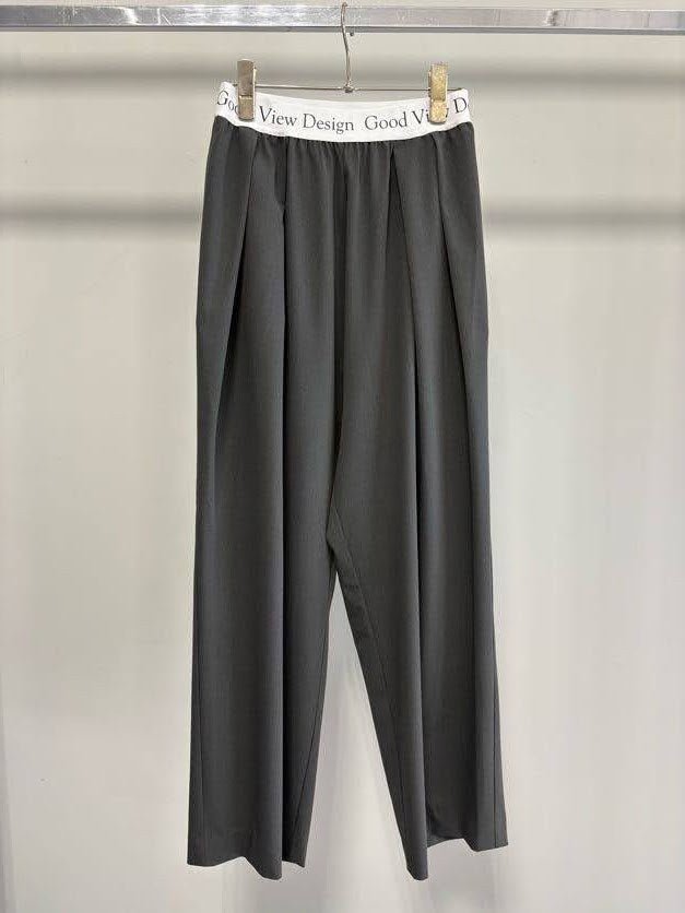【GOOD VIEW DESIGN 2027 SS】ウエストロゴタックパンツ - 2月下旬頃発送 - Champdelarose
