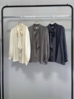 【GOOD VIEW DESIGN 2027 SS】ボウタイ取り外し可ブラウス - 2月下旬頃発送 - Champdelarose