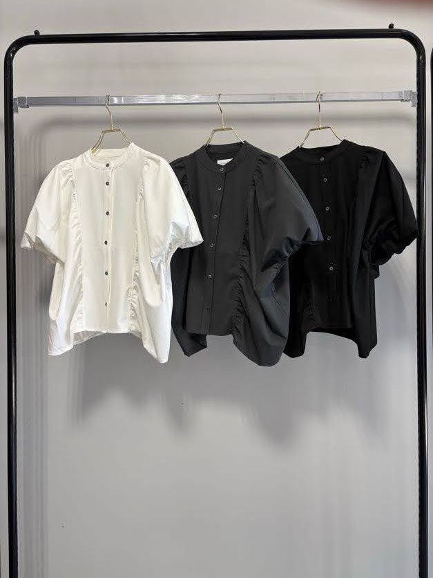 【GOOD VIEW DESIGN 2027 SS】ギャザーブラウス - 2月下旬頃発送 - Champdelarose
