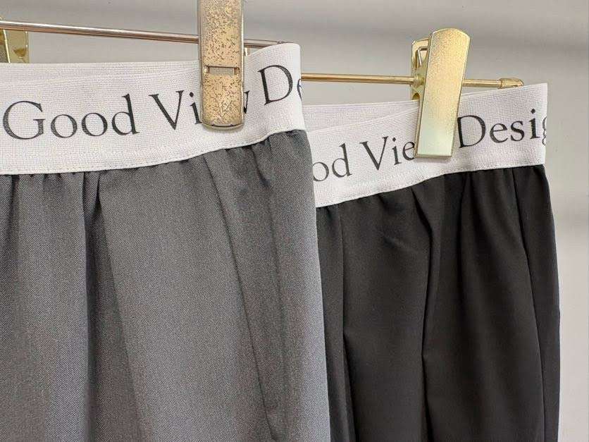 【GOOD VIEW DESIGN 2027 SS】ウエストロゴタックパンツ - 2月下旬頃発送 - Champdelarose