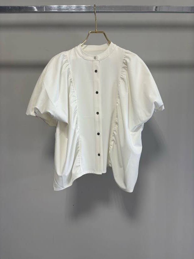 【GOOD VIEW DESIGN 2027 SS】ギャザーブラウス - 2月下旬頃発送 - Champdelarose