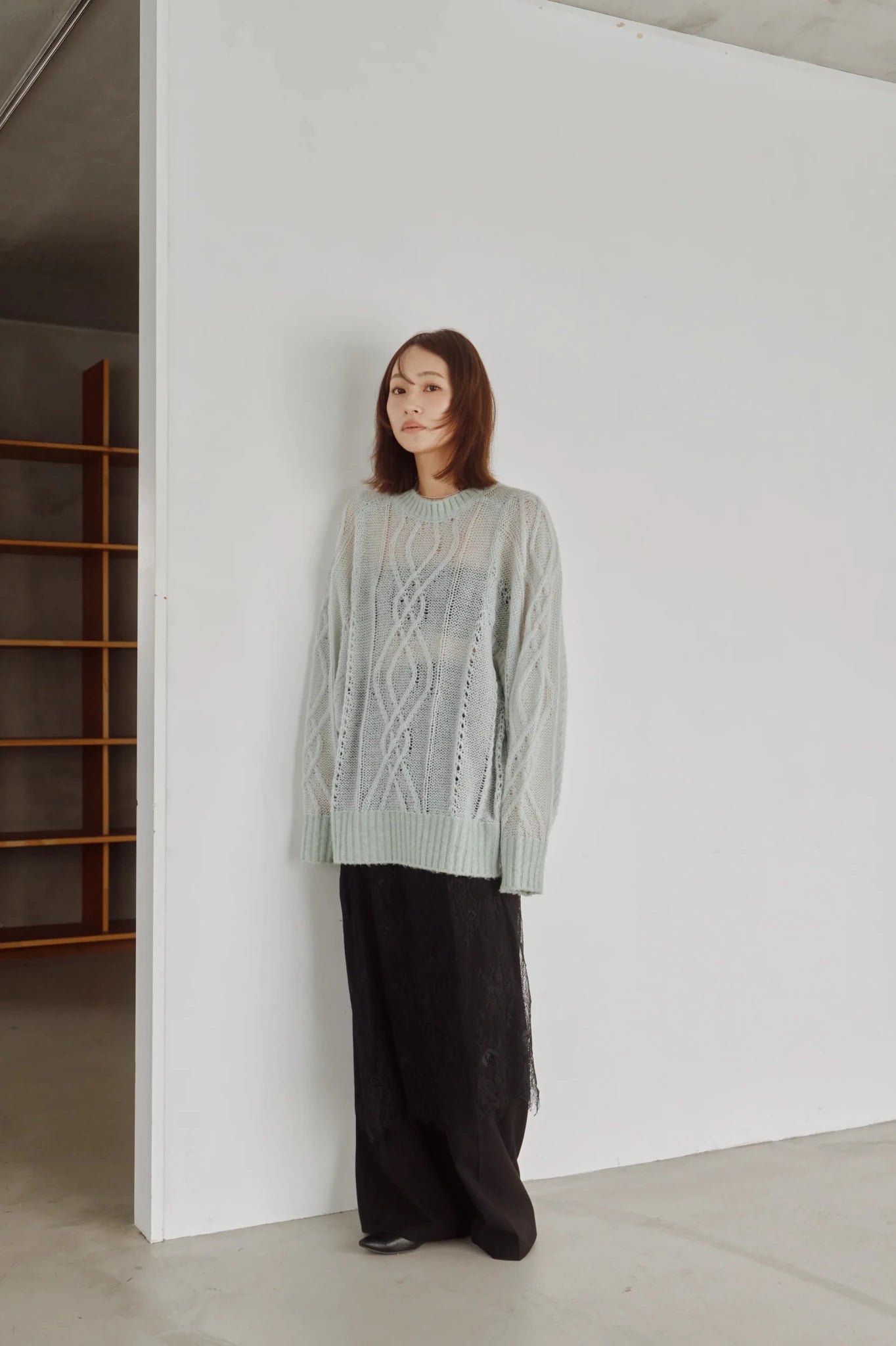 【Hella 2026 FALLWINTER COLLECTION】2Way Layered Lace Wrap Skirt - Champdelarose