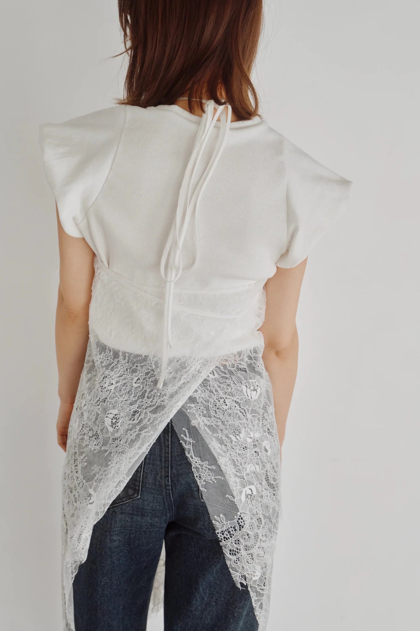 【Hella 2026 FALLWINTER COLLECTION】2Way Layered Lace Wrap Skirt - Champdelarose