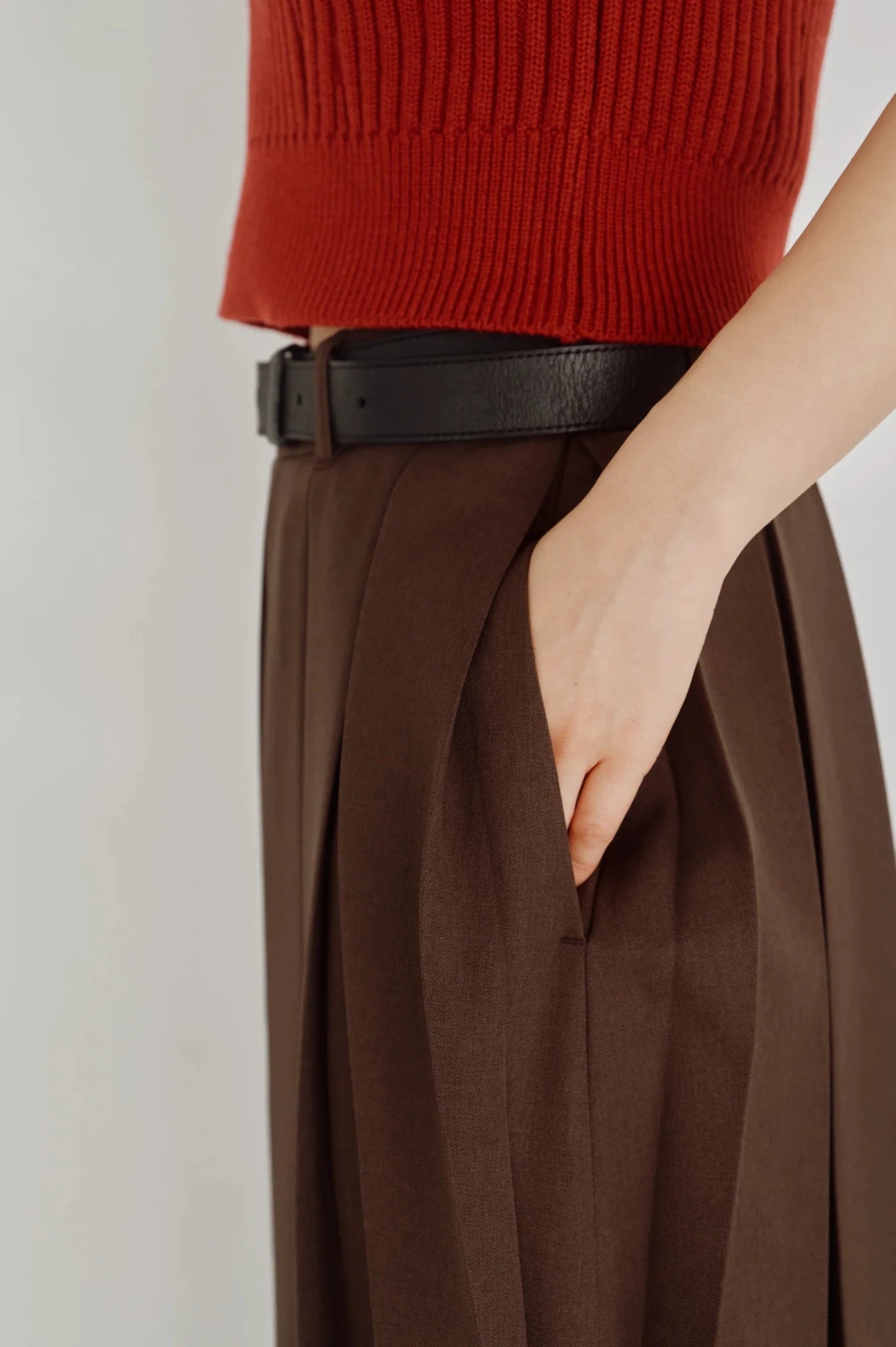 【Hella 2026 FALLWINTER COLLECTION】Box Pleat Skirt - Champdelarose