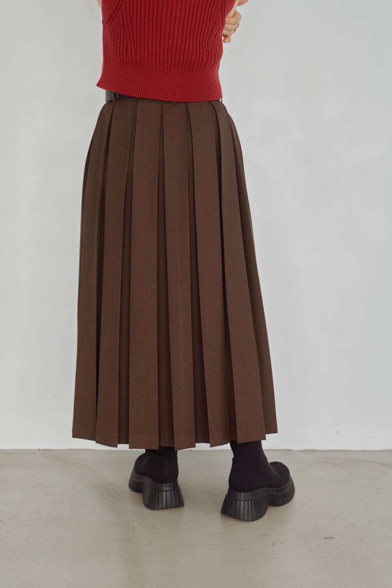 【Hella 2026 FALLWINTER COLLECTION】Box Pleat Skirt - Champdelarose