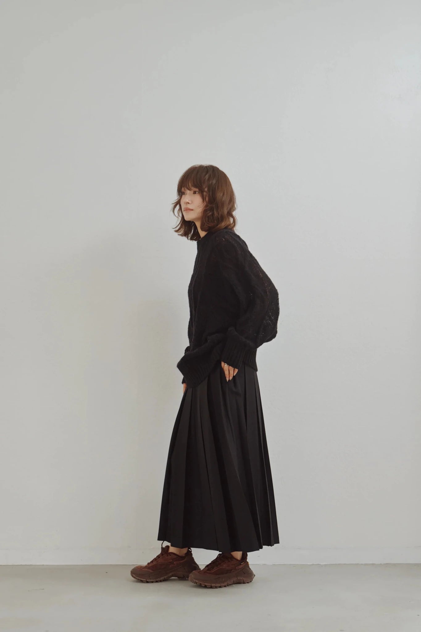 【Hella 2026 FALLWINTER COLLECTION】Box Pleat Skirt - Champdelarose