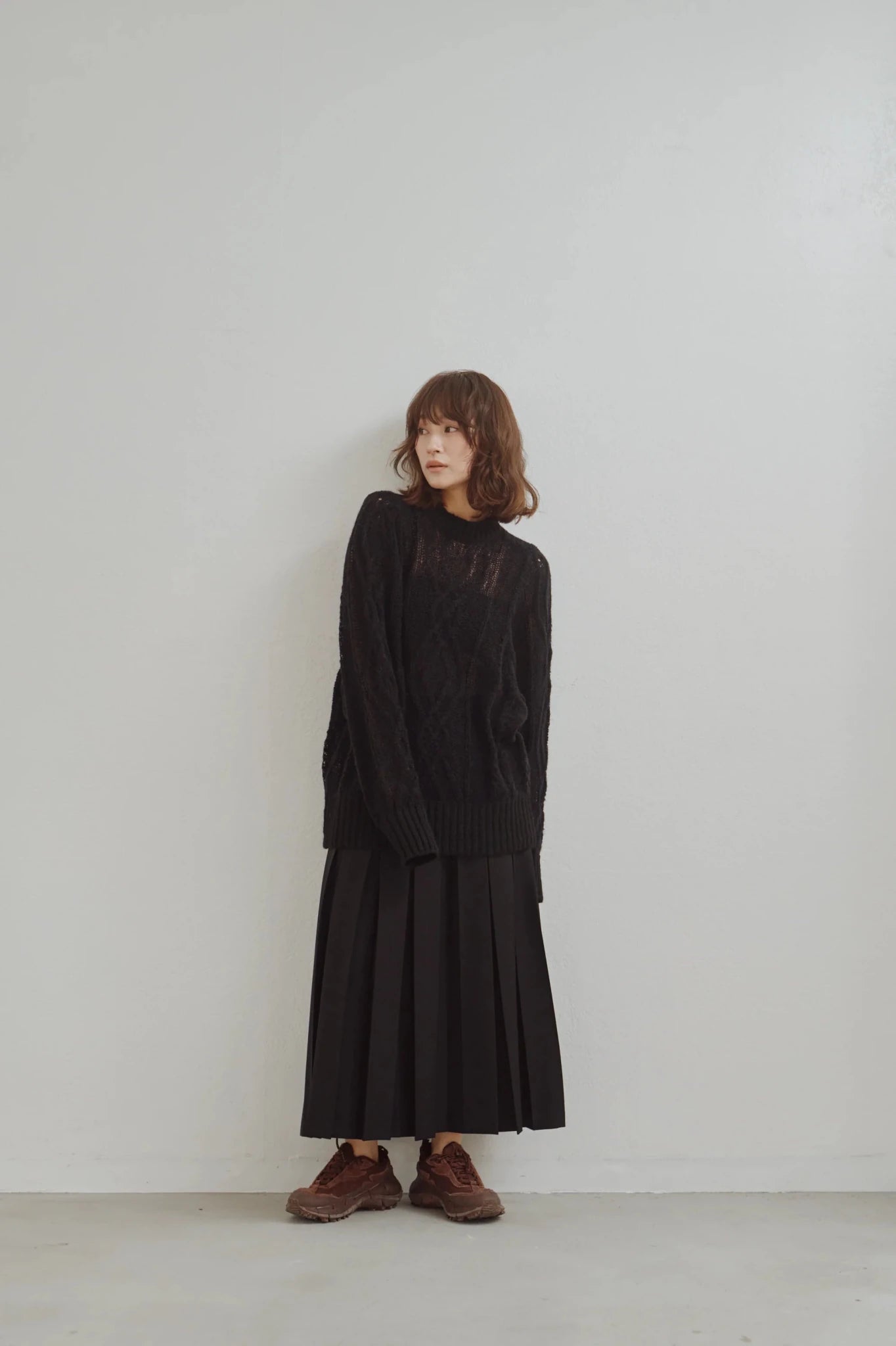 【Hella 2026 FALLWINTER COLLECTION】Box Pleat Skirt - Champdelarose