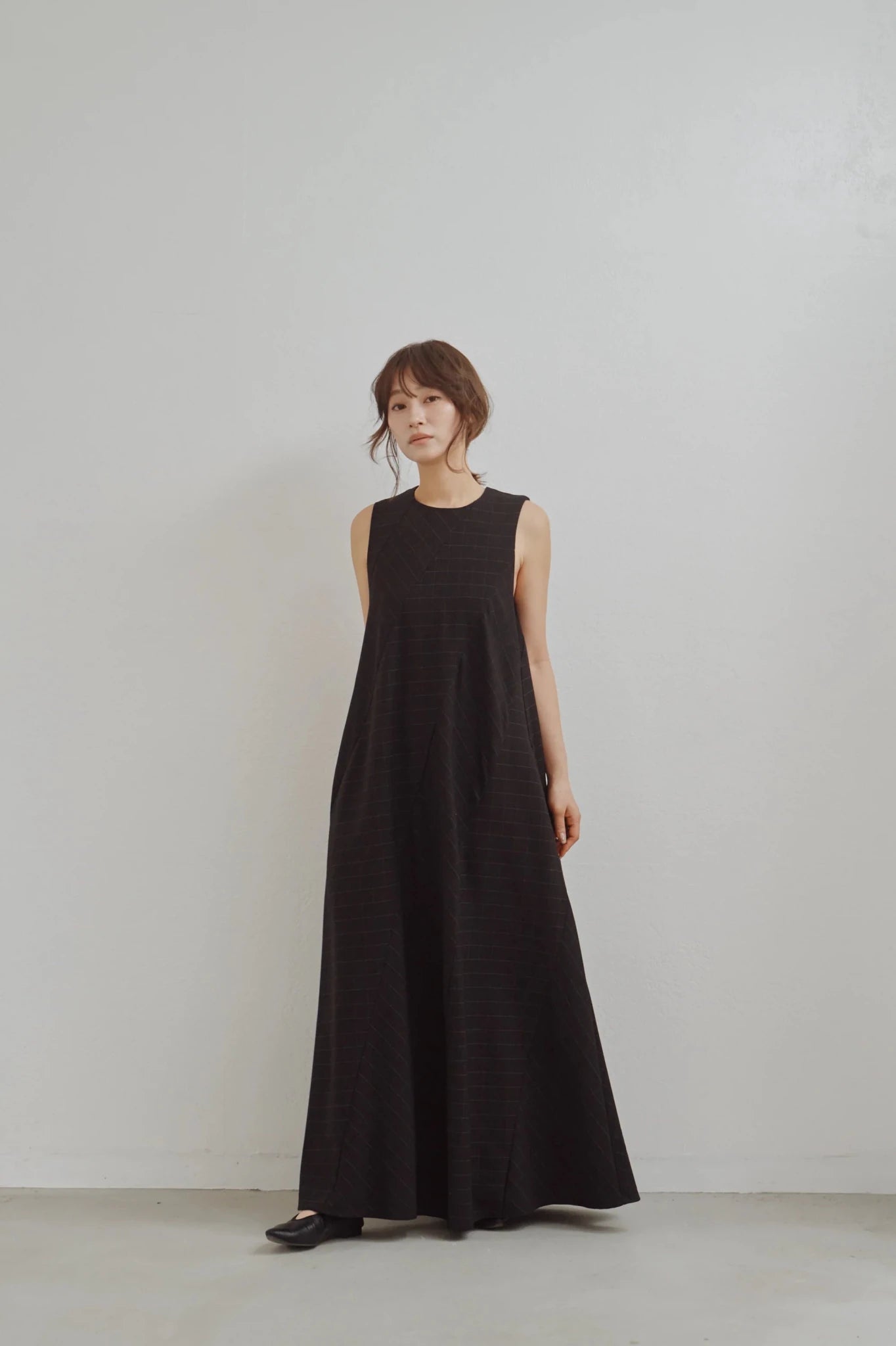 【Hella 2026 FALLWINTER COLLECTION】Check Flare Panel Dress - Champdelarose
