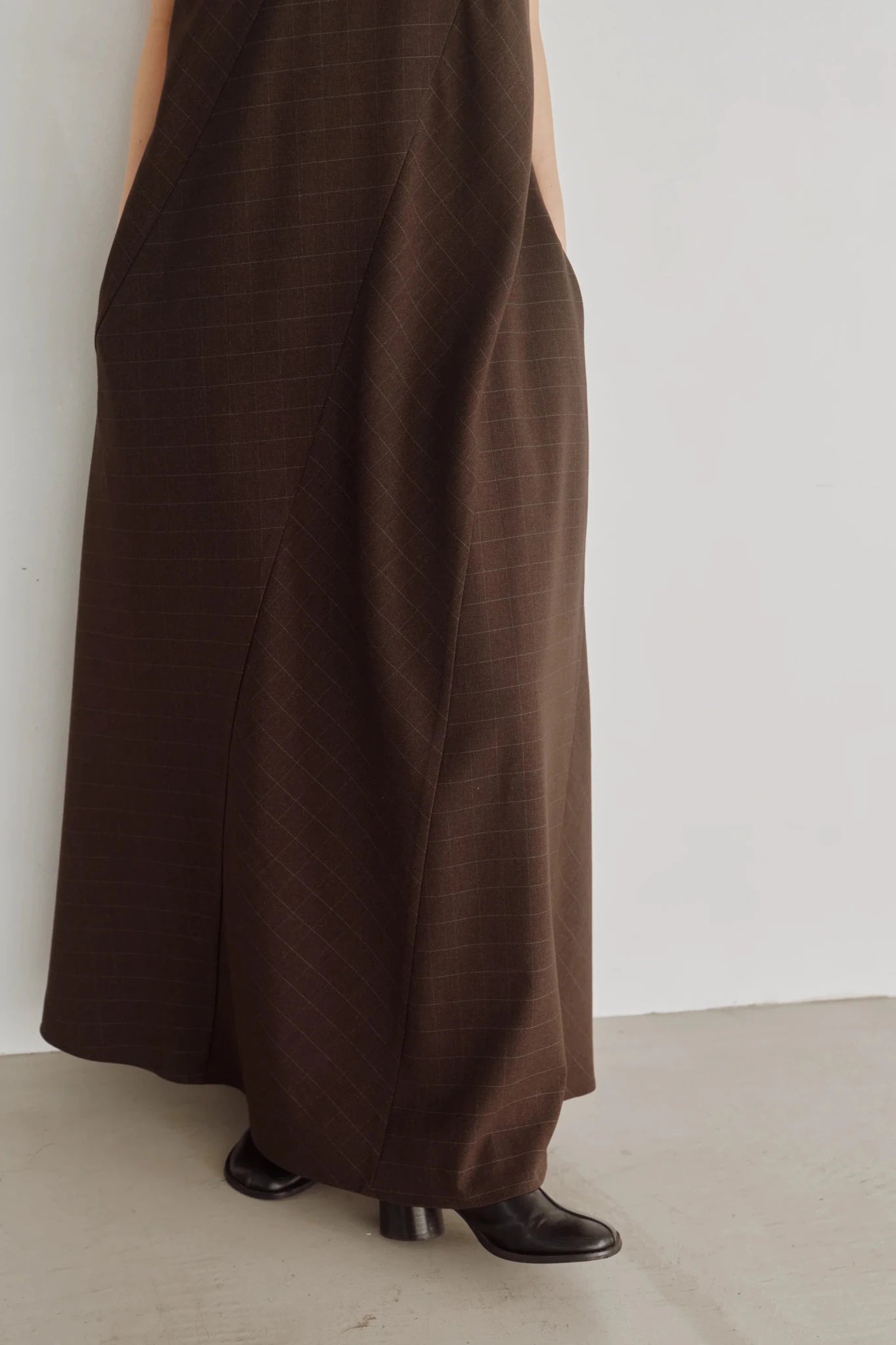 【Hella 2026 FALLWINTER COLLECTION】Check Flare Panel Dress - Champdelarose