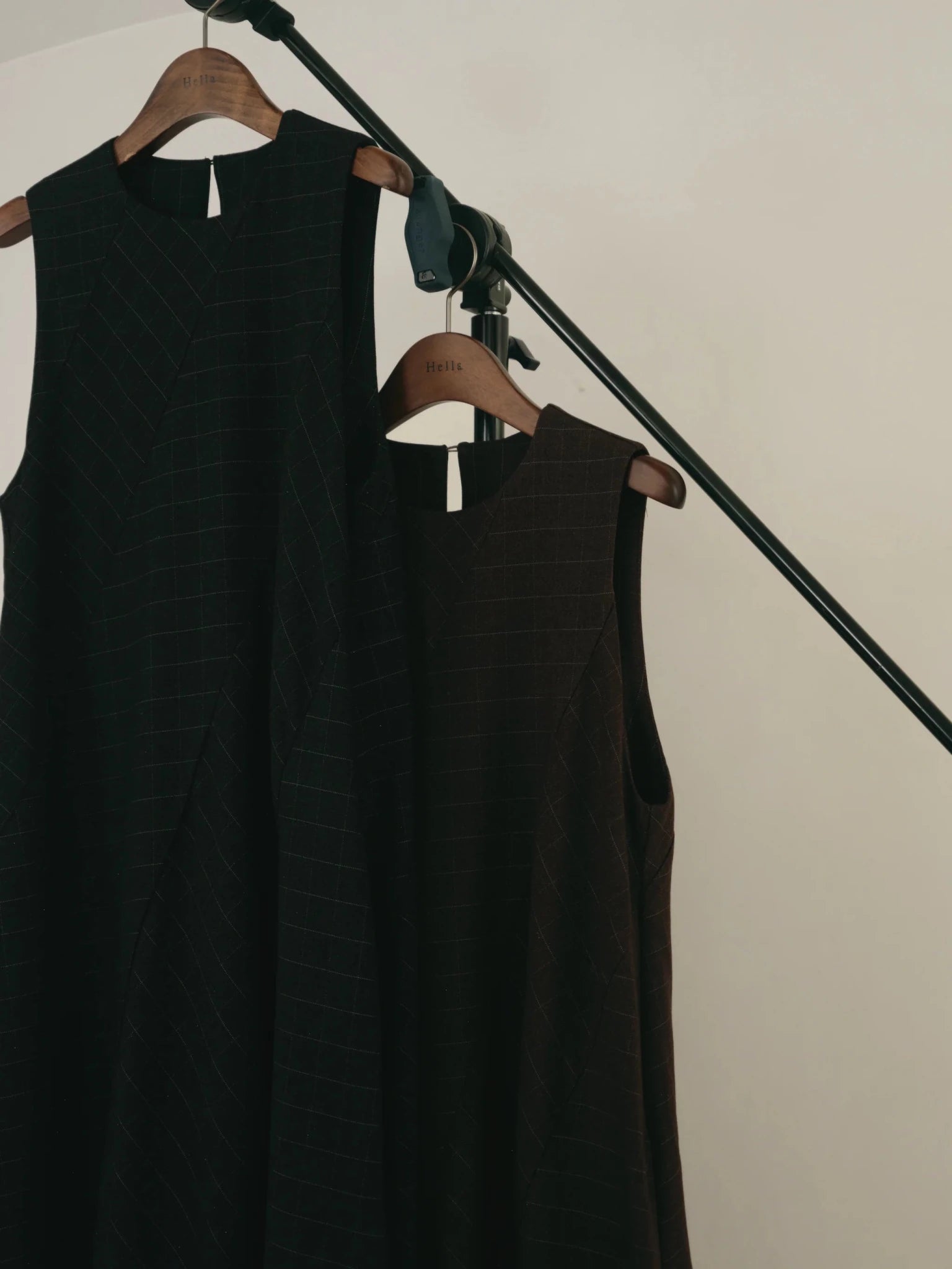 【Hella 2026 FALLWINTER COLLECTION】Check Flare Panel Dress - Champdelarose