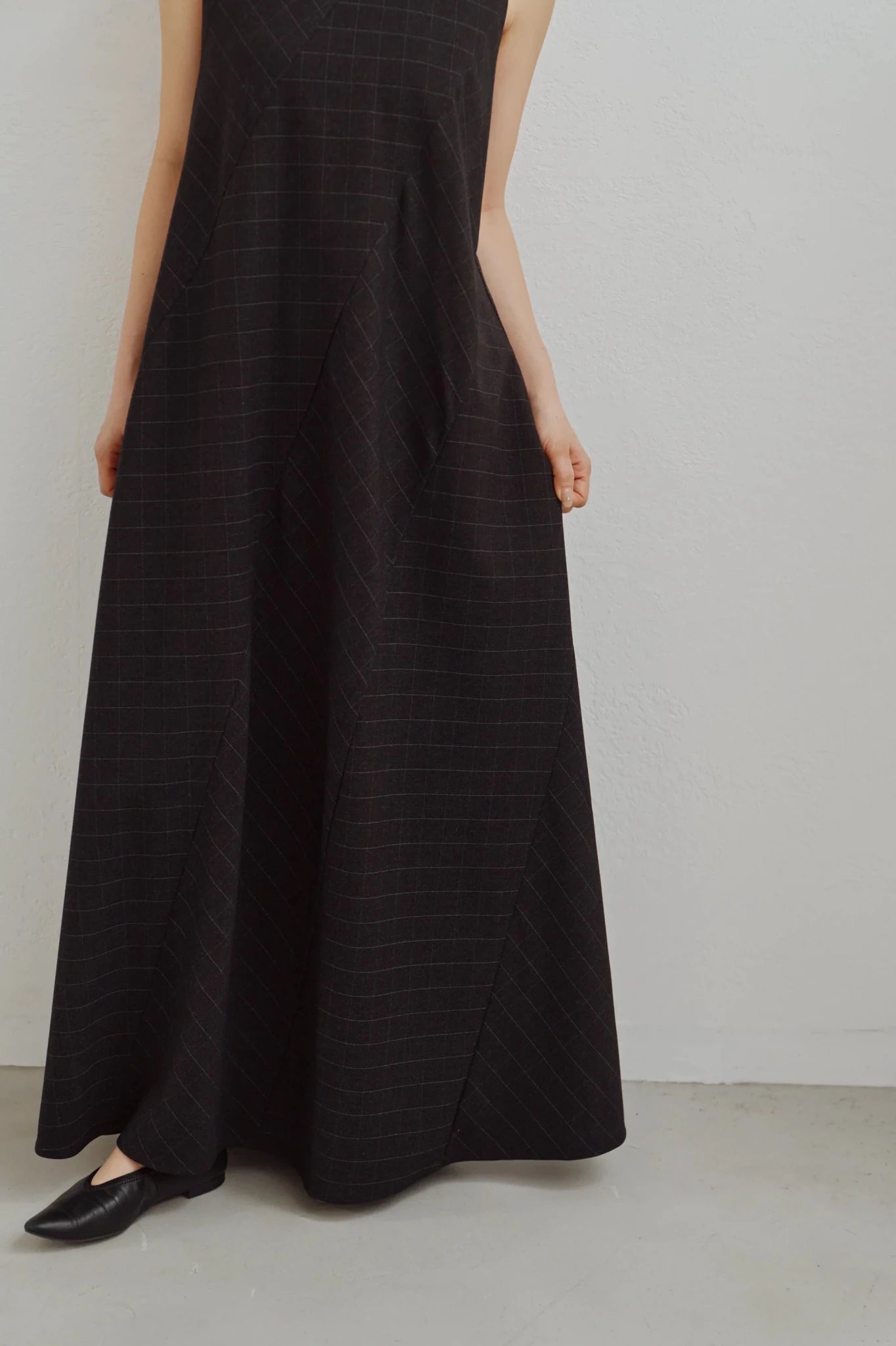【Hella 2026 FALLWINTER COLLECTION】Check Flare Panel Dress - Champdelarose