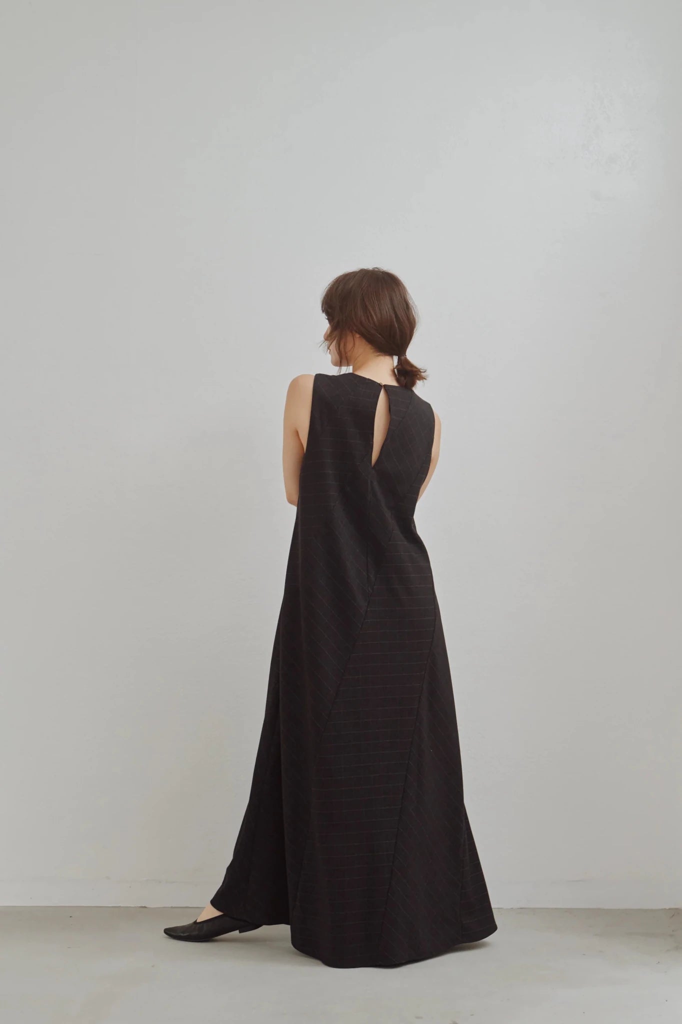 【Hella 2026 FALLWINTER COLLECTION】Check Flare Panel Dress - Champdelarose