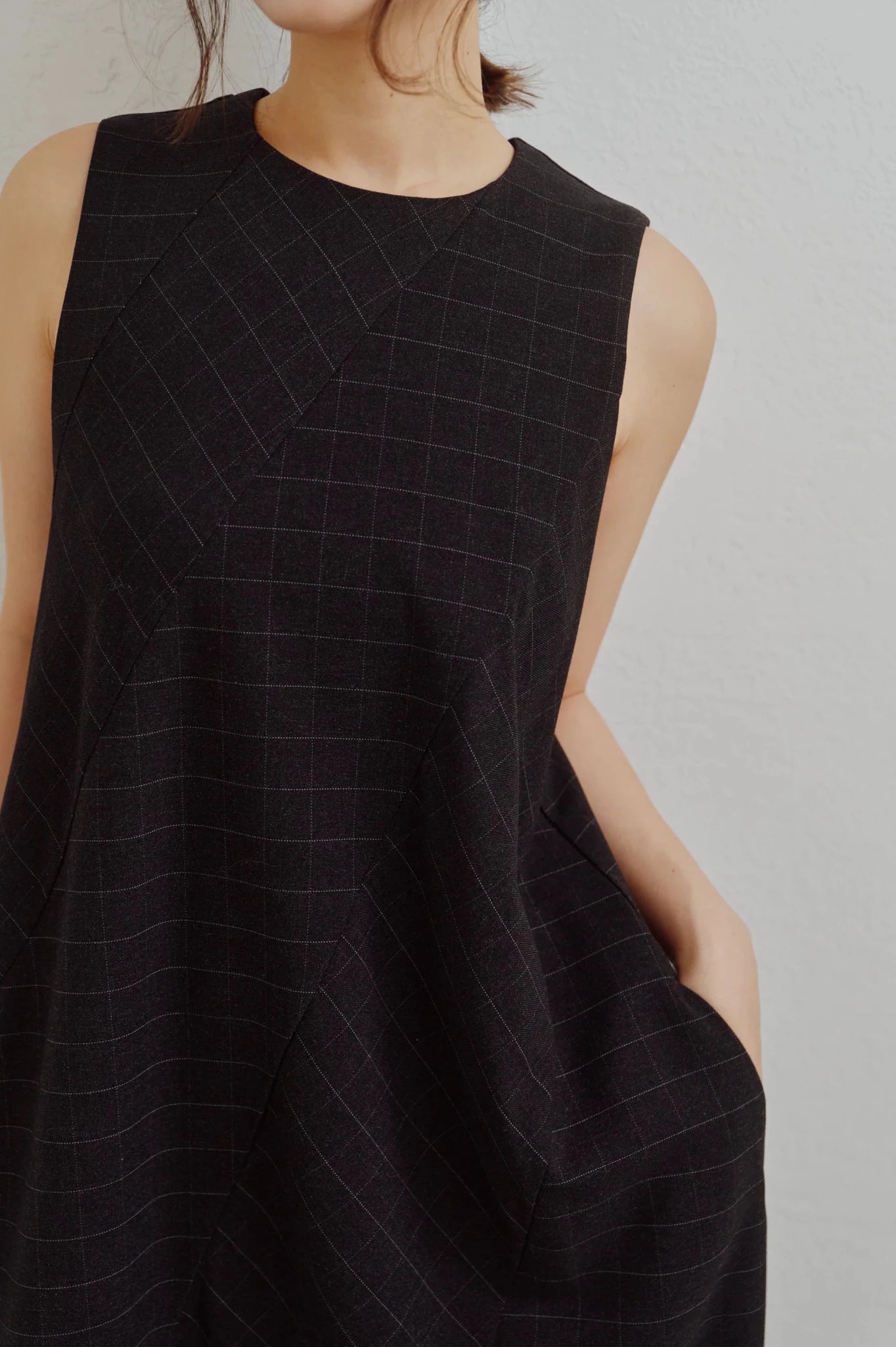 【Hella 2026 FALLWINTER COLLECTION】Check Flare Panel Dress - Champdelarose