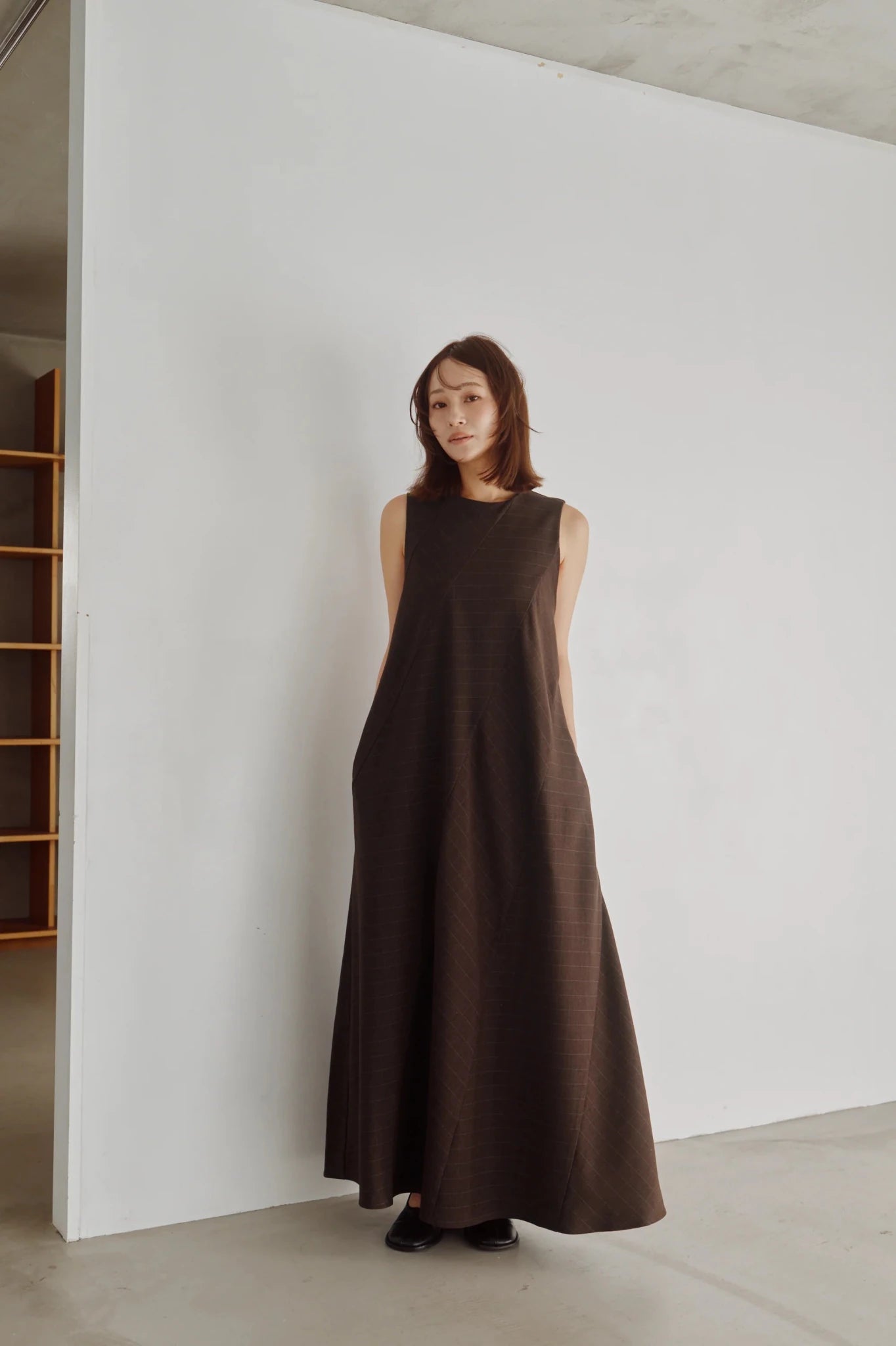【Hella 2026 FALLWINTER COLLECTION】Check Flare Panel Dress - Champdelarose