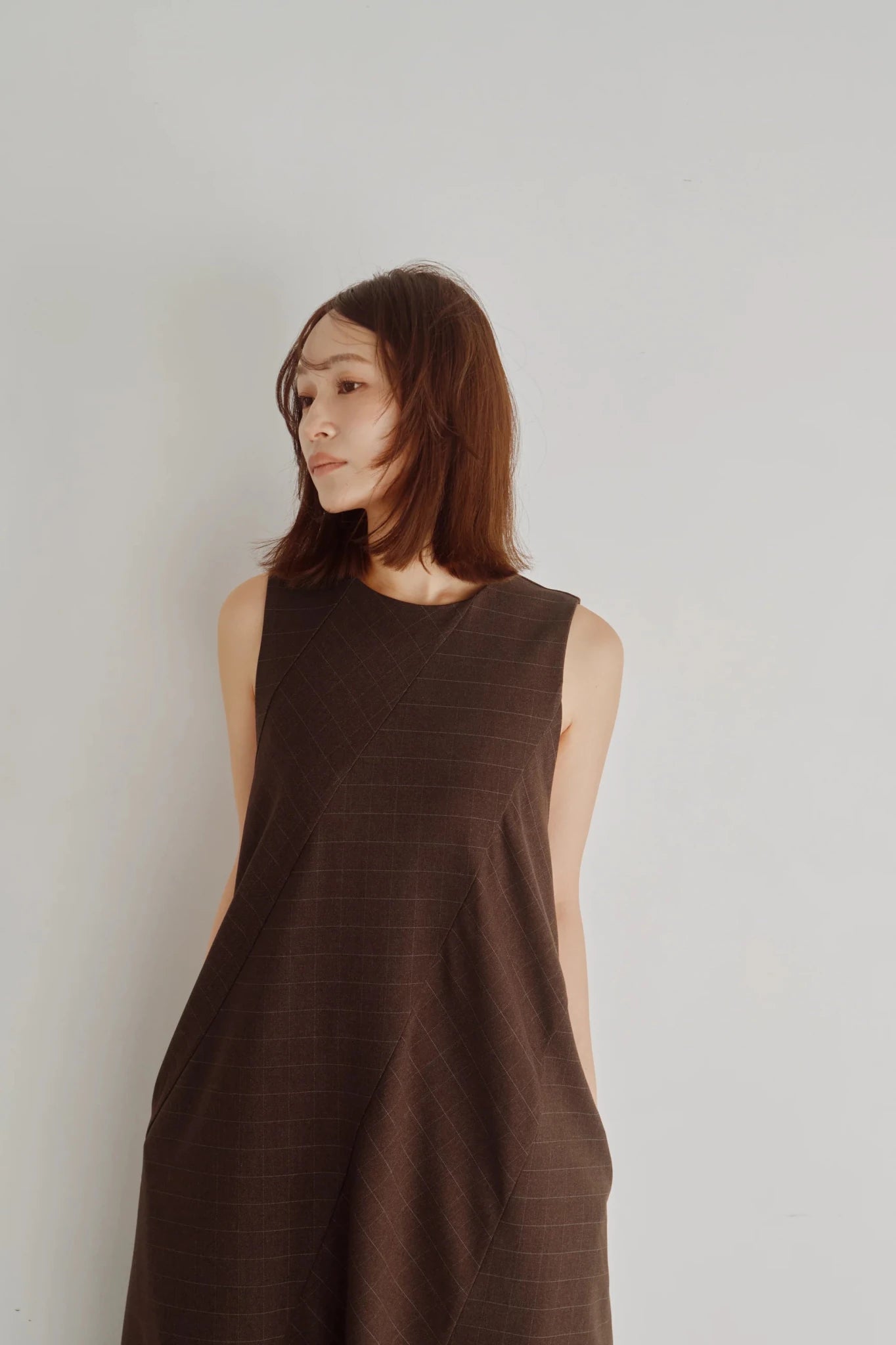 【Hella 2026 FALLWINTER COLLECTION】Check Flare Panel Dress - Champdelarose