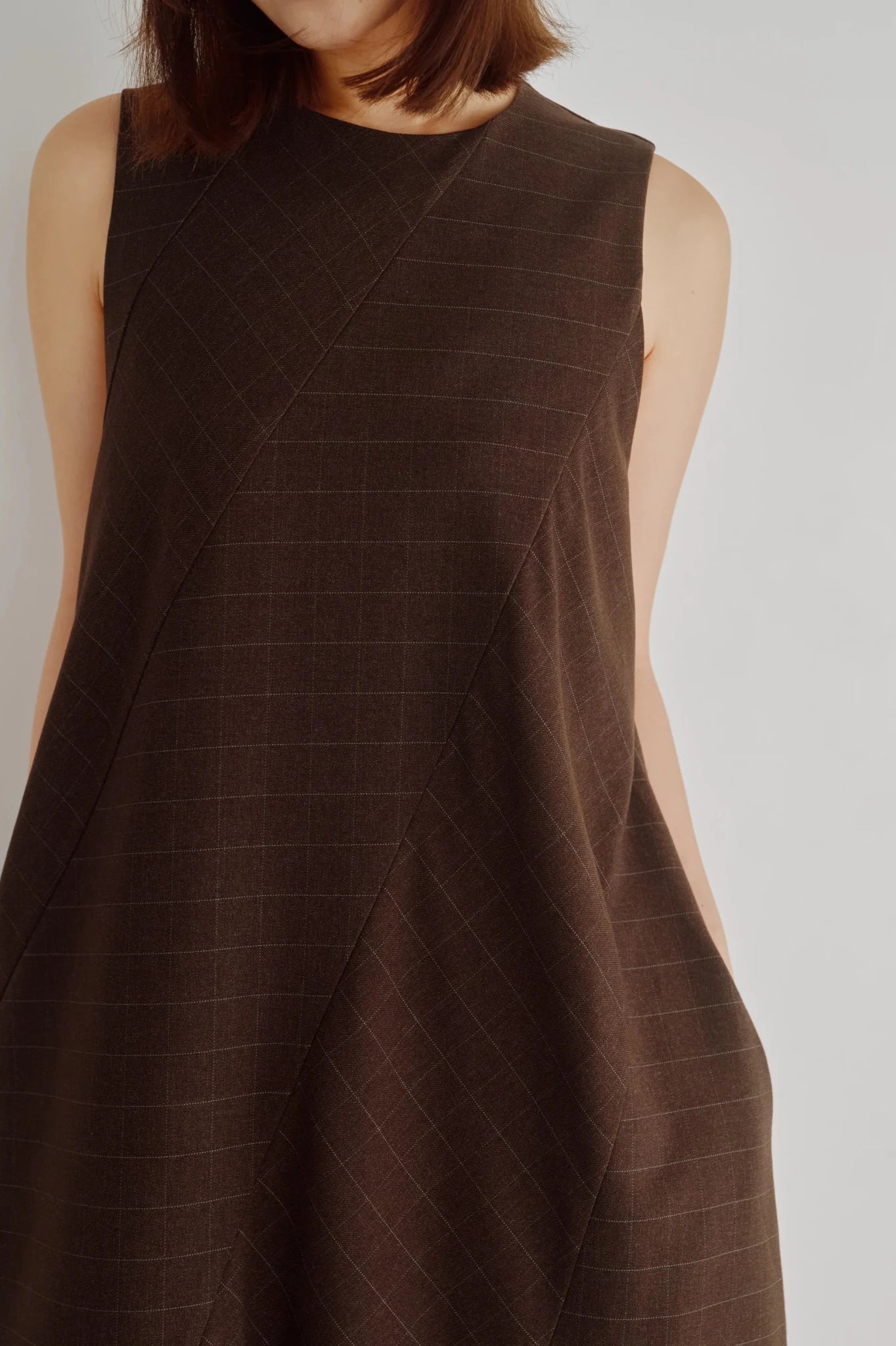 【Hella 2026 FALLWINTER COLLECTION】Check Flare Panel Dress - Champdelarose