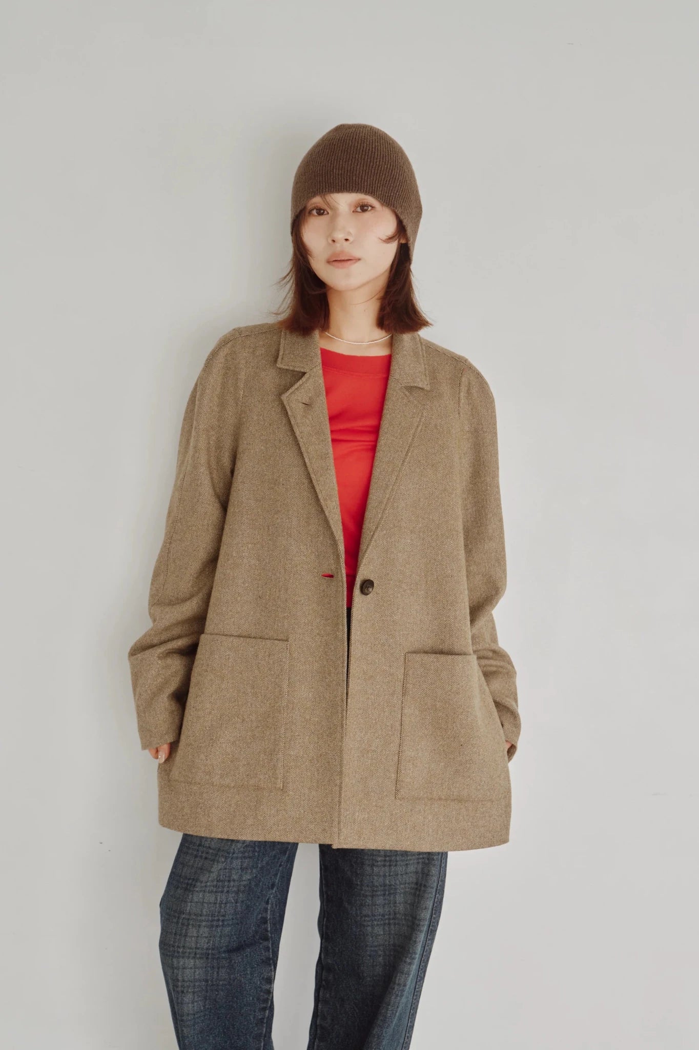 【Hella 2026 FALLWINTER COLLECTION】Design Sleeve Tailored Jacket - Champdelarose