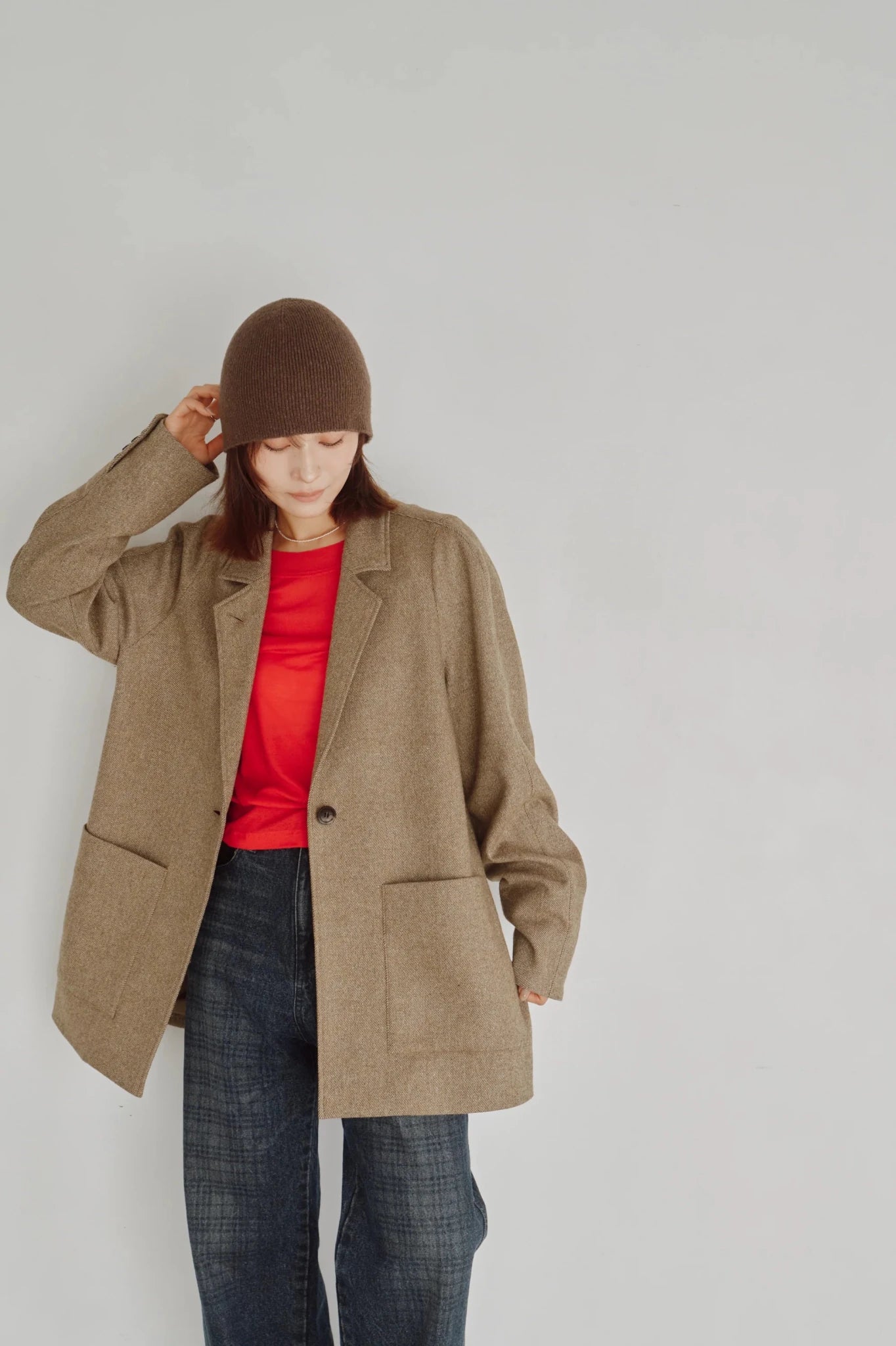 【Hella 2026 FALLWINTER COLLECTION】Design Sleeve Tailored Jacket - Champdelarose