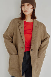 【Hella 2026 FALLWINTER COLLECTION】Design Sleeve Tailored Jacket - Champdelarose