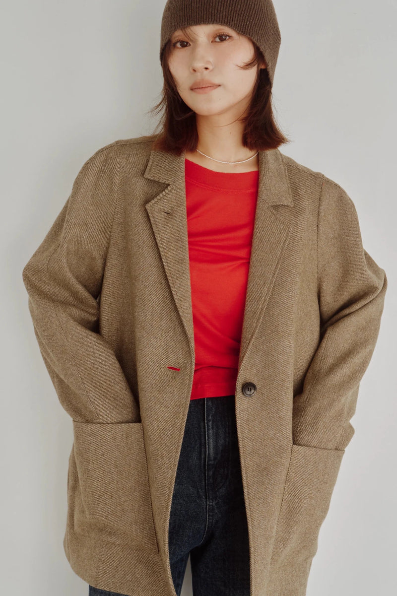 【Hella 2026 FALLWINTER COLLECTION】Design Sleeve Tailored Jacket - Champdelarose