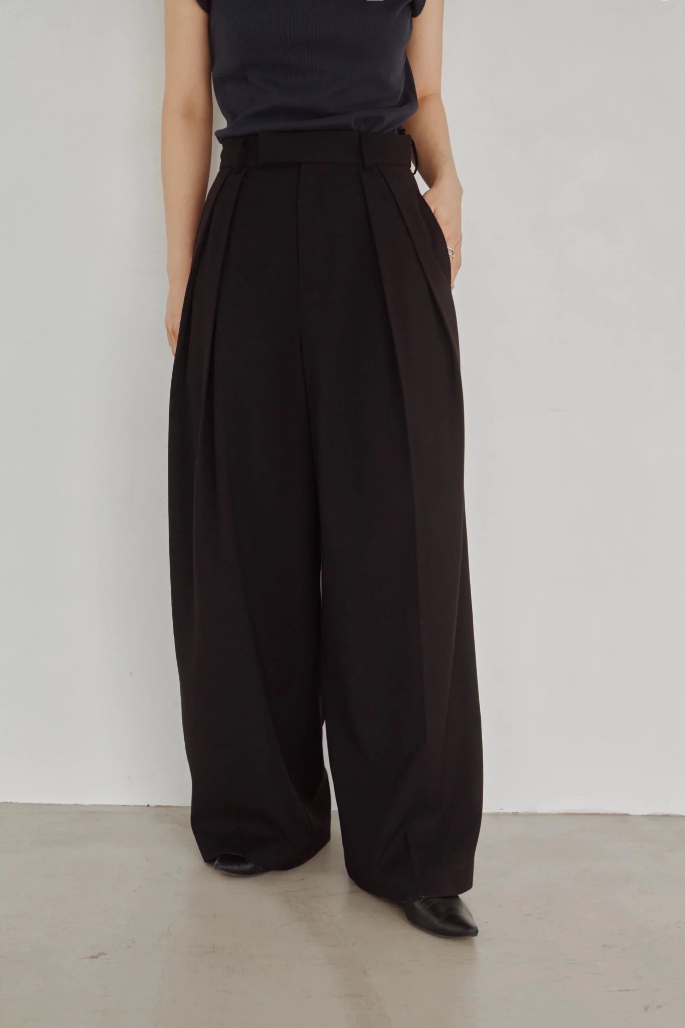 【Hella 2026 FALLWINTER COLLECTION】Double Tuck Twill Pants - Champdelarose