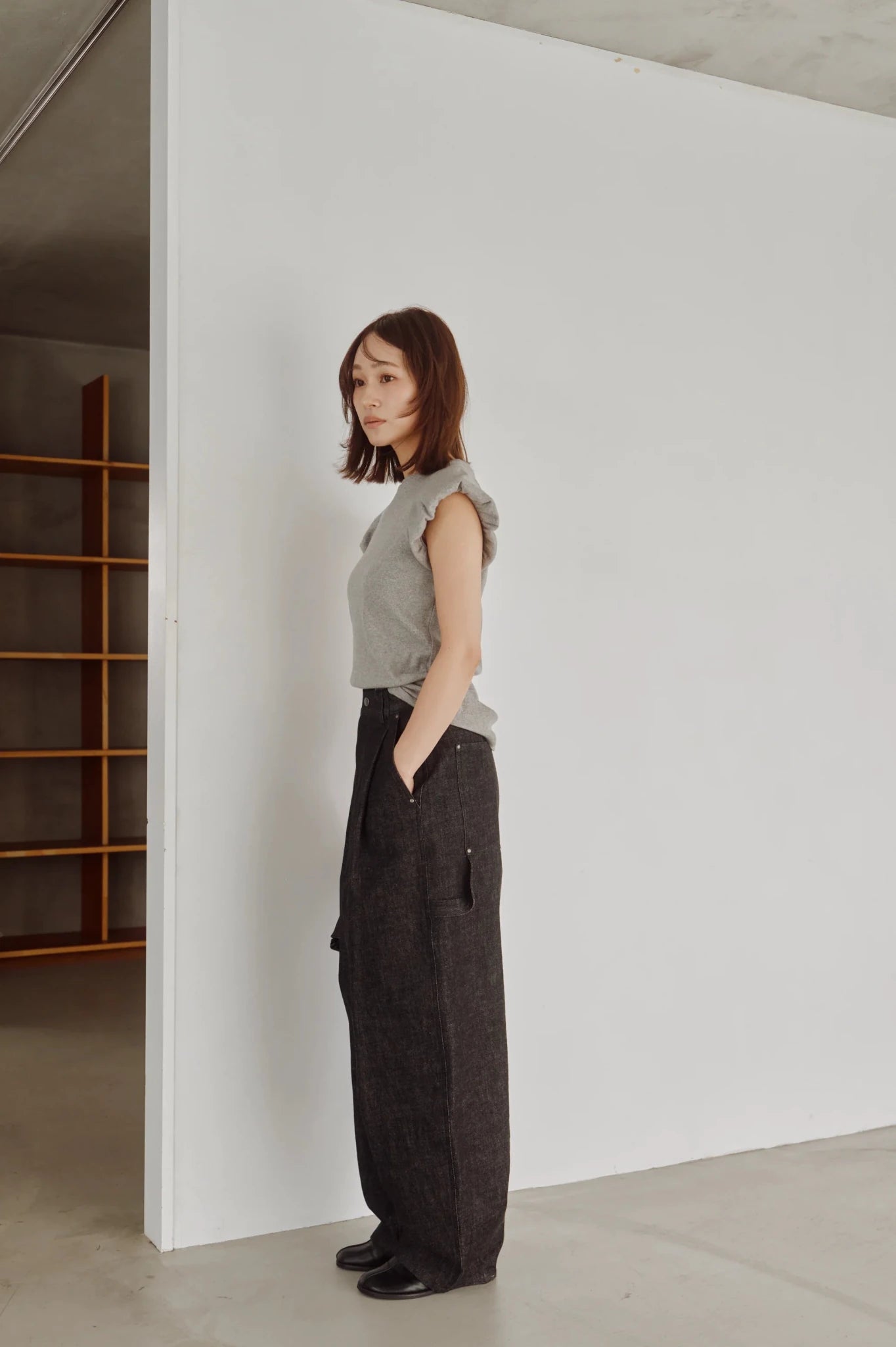 【Hella 2026 FALLWINTER COLLECTION】Fitted Puff Rib Top - Champdelarose