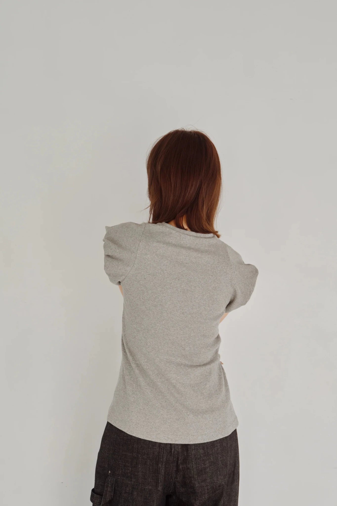 【Hella 2026 FALLWINTER COLLECTION】Fitted Puff Rib Top - Champdelarose