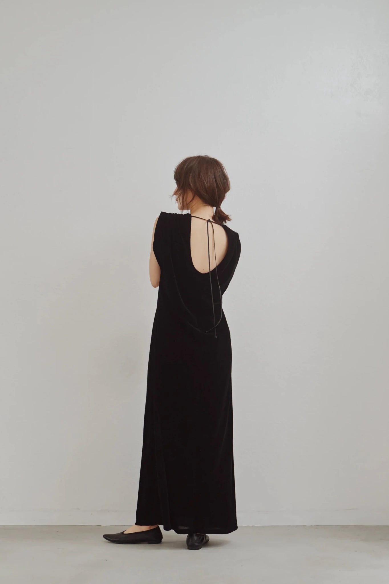 【Hella 2026 FALLWINTER COLLECTION】Flocked Tulle Back Code Dress - Champdelarose